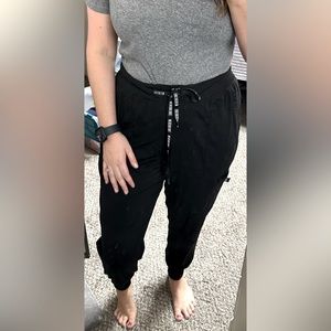 Black Med Couture Touch Jogger Scrub Pants